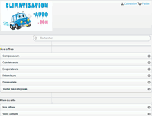 Tablet Screenshot of climatisation-auto.com